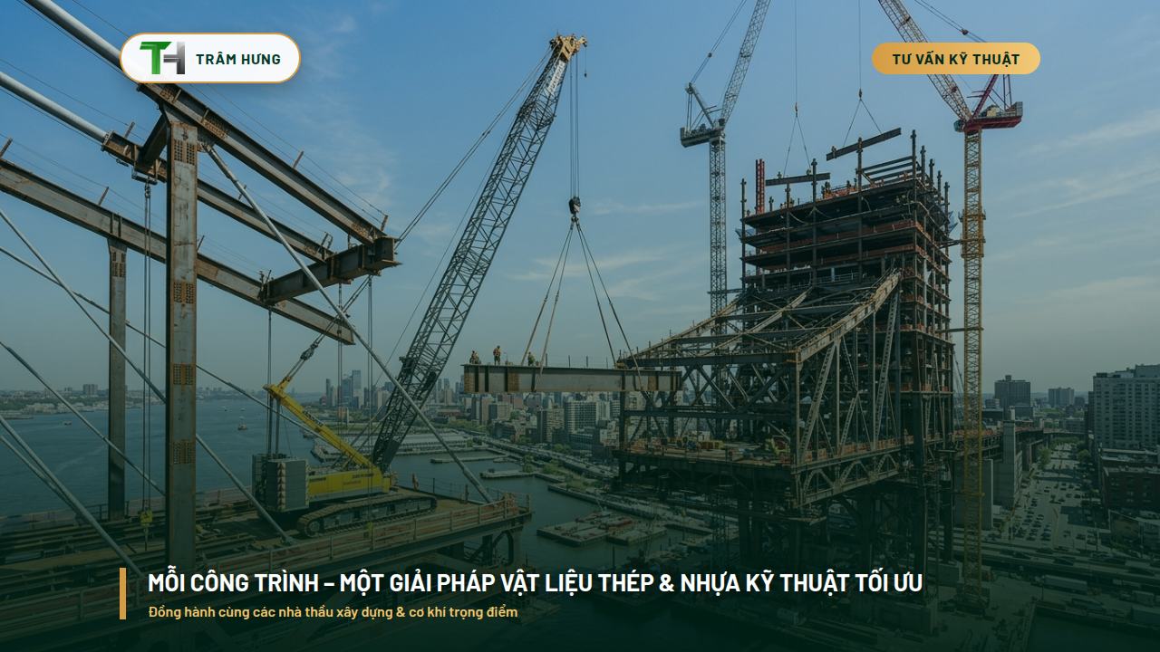 MỖI CÔNG TRÌNH - MỘT GIẢI PHÁP THÉP CÔNG NGHIỆP &amp; NHỰA KỸ THUẬT TỐI ƯU